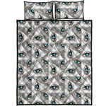 Illuminati Pattern Print Quilt Bed Set