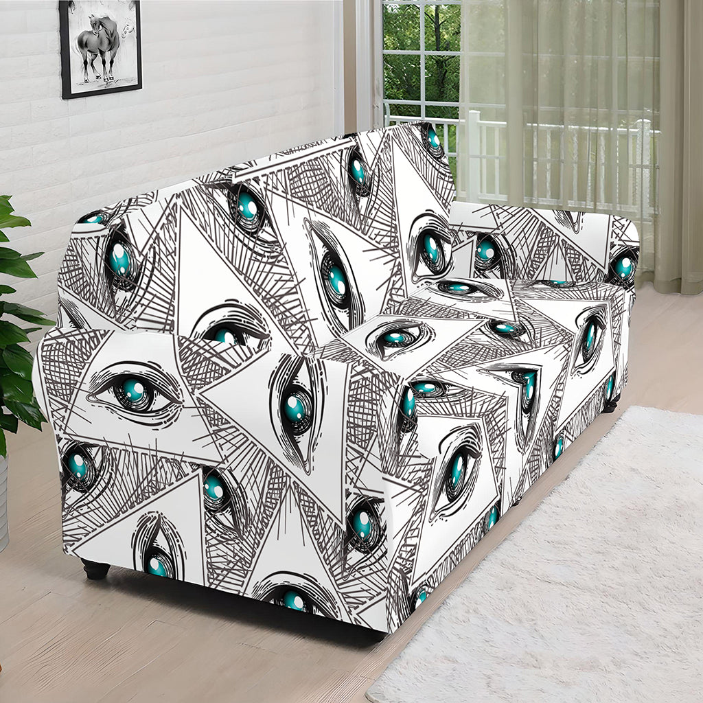 Illuminati Pattern Print Sofa Cover