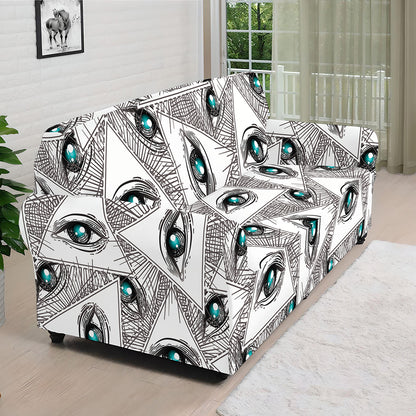 Illuminati Pattern Print Sofa Cover