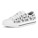 Illuminati Pattern Print White Low Top Shoes