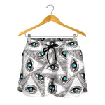 Illuminati Pattern Print Women's Shorts
