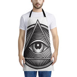 Illuminati Symbol Print Apron
