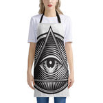 Illuminati Symbol Print Apron