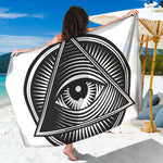 Illuminati Symbol Print Beach Sarong Wrap