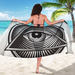Illuminati Symbol Print Beach Sarong Wrap