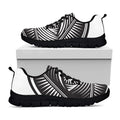 Illuminati Symbol Print Black Running Shoes
