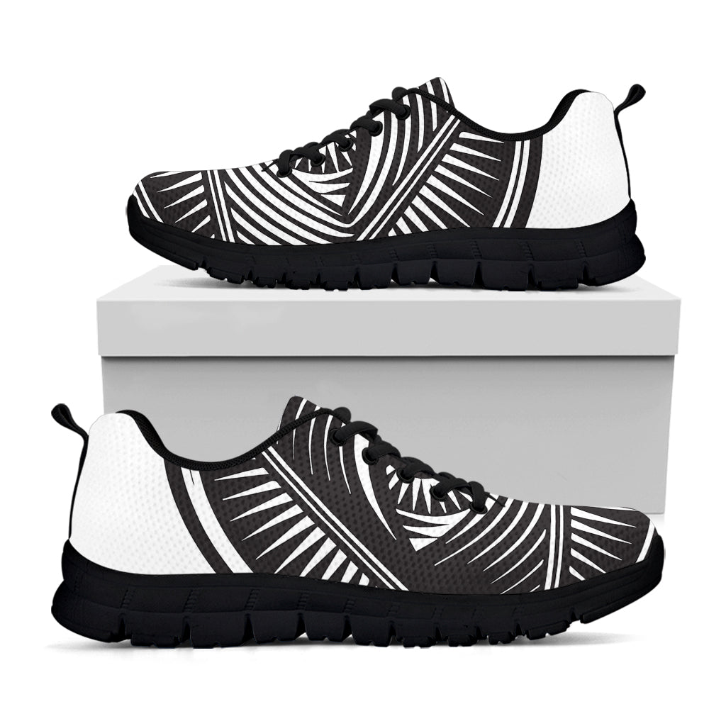 Illuminati Symbol Print Black Sneakers