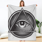 Illuminati Symbol Print Blanket