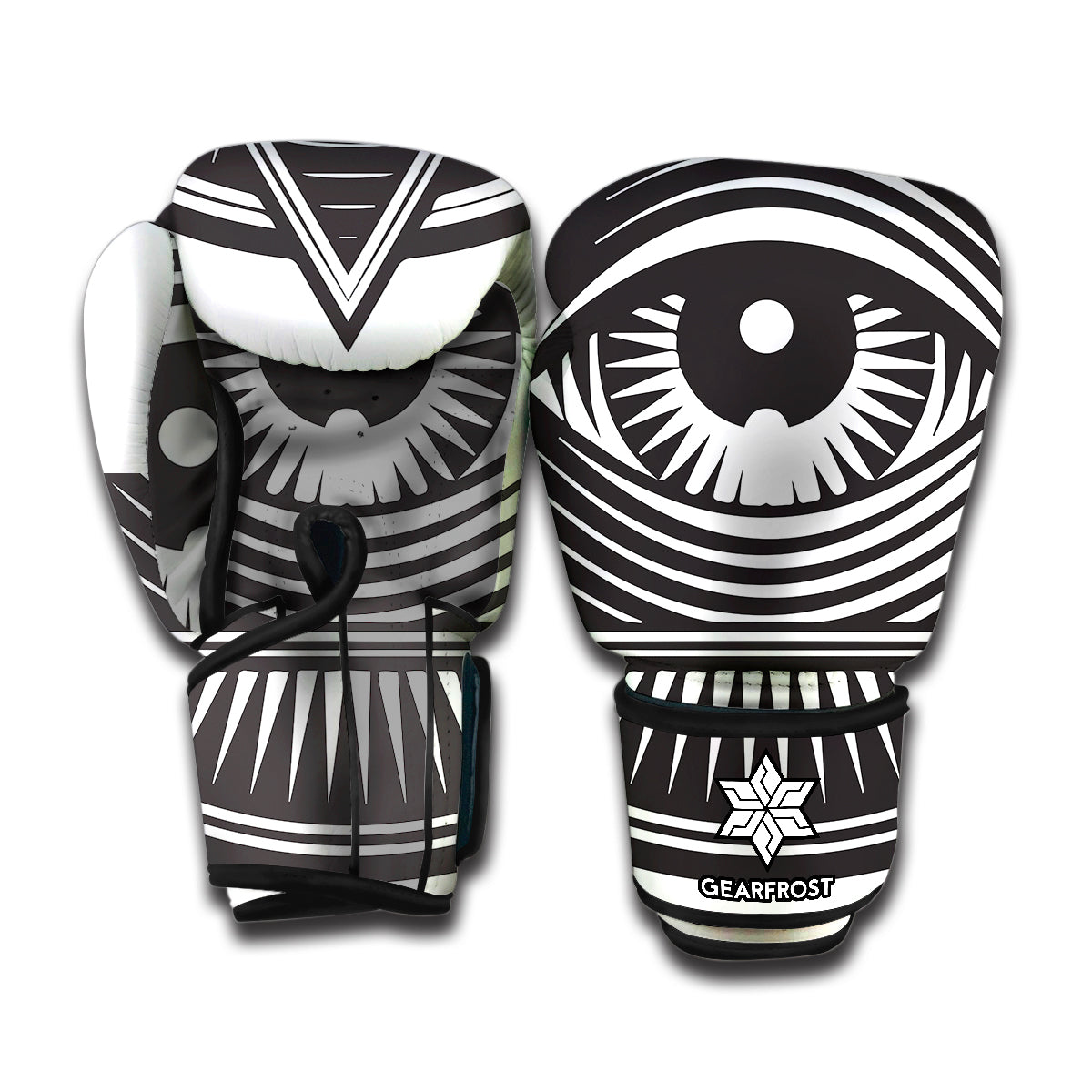 Illuminati Symbol Print Boxing Gloves