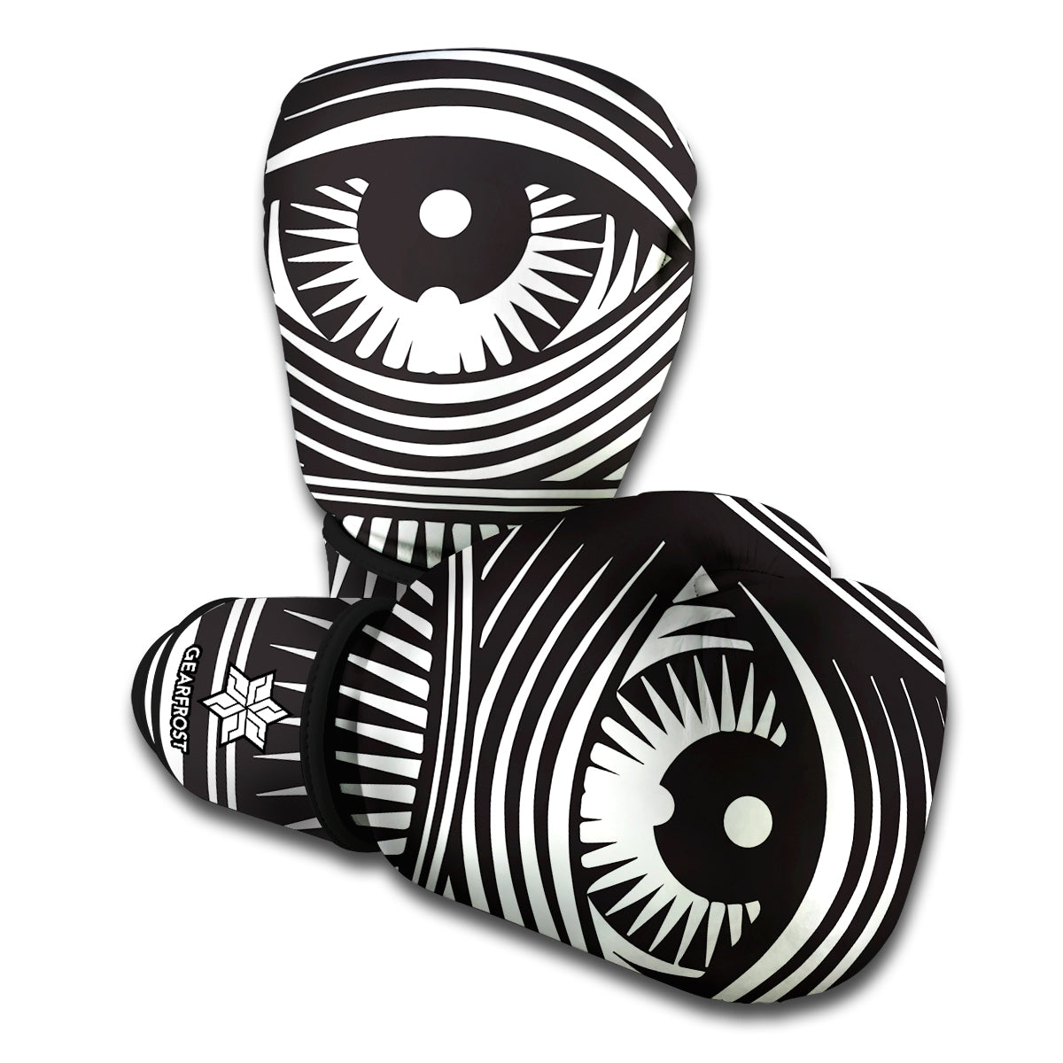 Illuminati Symbol Print Boxing Gloves