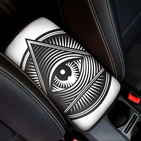 Illuminati Symbol Print Car Center Console Cover