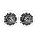 Illuminati Symbol Print Car Coasters