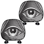 Illuminati Symbol Print Car Headrest Covers