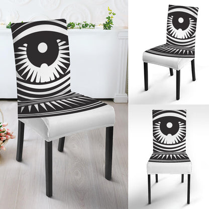 Illuminati Symbol Print Dining Chair Slipcover