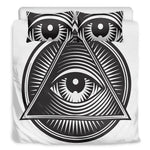 Illuminati Symbol Print Duvet Cover Bedding Set