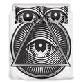 Illuminati Symbol Print Duvet Cover Bedding Set
