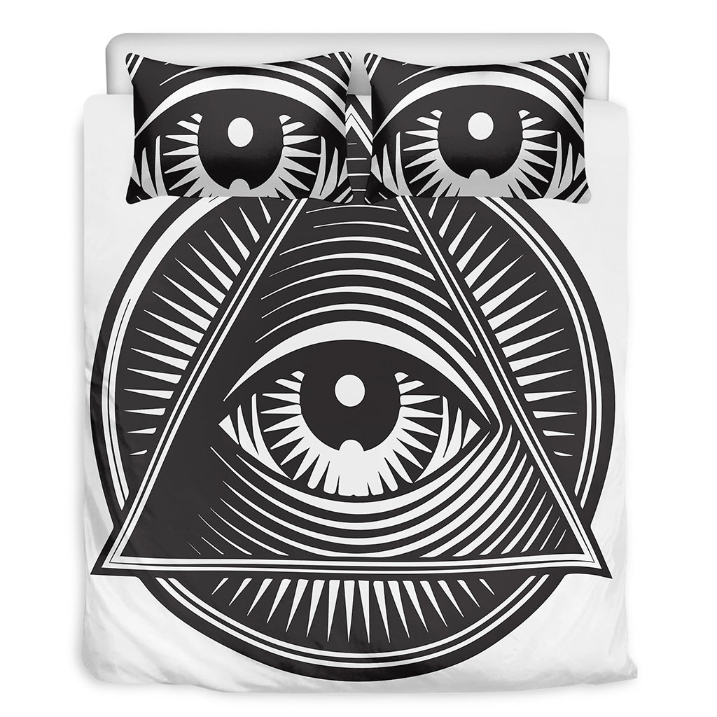Illuminati Symbol Print Duvet Cover Bedding Set