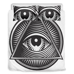 Illuminati Symbol Print Duvet Cover Bedding Set