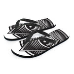 Illuminati Symbol Print Flip Flops