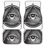 Illuminati Symbol Print Front and Back Car Floor Mats