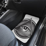Illuminati Symbol Print Front and Back Car Floor Mats