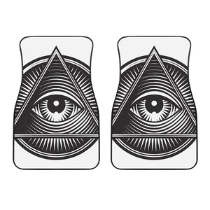 Illuminati Symbol Print Front Car Floor Mats