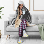 Illuminati Symbol Print Hooded Blanket