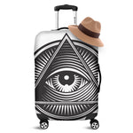 Illuminati Symbol Print Luggage Cover