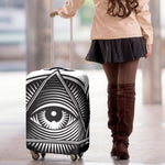 Illuminati Symbol Print Luggage Cover