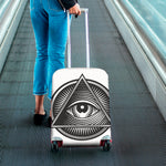Illuminati Symbol Print Luggage Cover