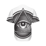 Illuminati Symbol Print Men's Baseball Jersey