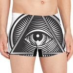 Illuminati Symbol Print Men's Boxer Briefs