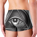 Illuminati Symbol Print Men's Boxer Briefs