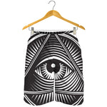 Illuminati Symbol Print Men's Shorts