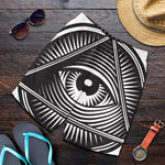 Illuminati Symbol Print Men's Shorts