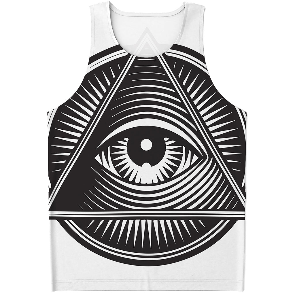 Illuminati Symbol Print Men's Tank Top