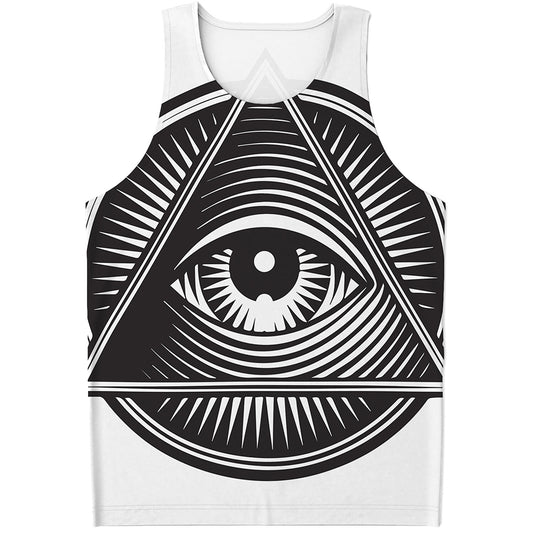 Illuminati Symbol Print Men's Tank Top