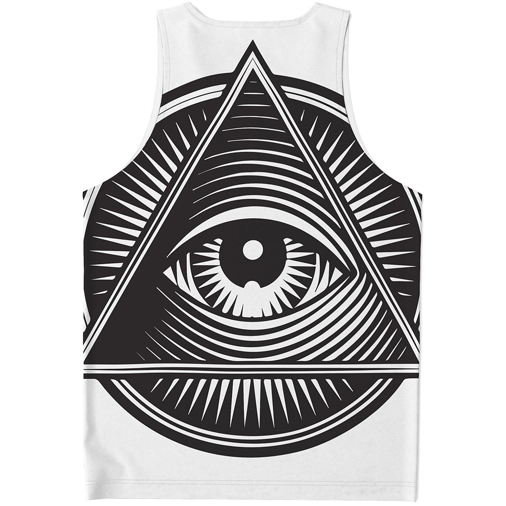 Illuminati Symbol Print Men's Tank Top