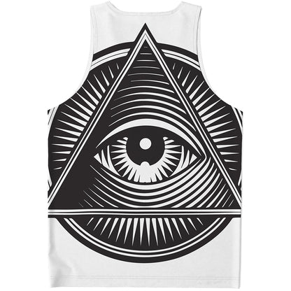 Illuminati Symbol Print Men's Tank Top