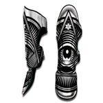 Illuminati Symbol Print Muay Thai Shin Guard
