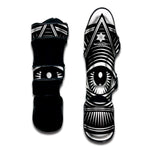 Illuminati Symbol Print Muay Thai Shin Guard