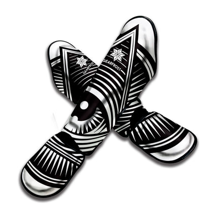 Illuminati Symbol Print Muay Thai Shin Guard