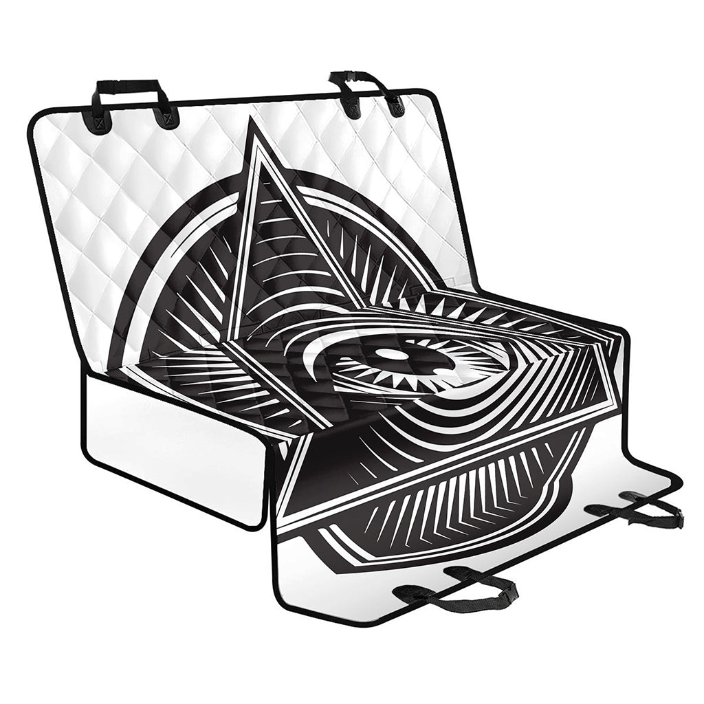 Illuminati Symbol Print Pet Car Back Seat Cover