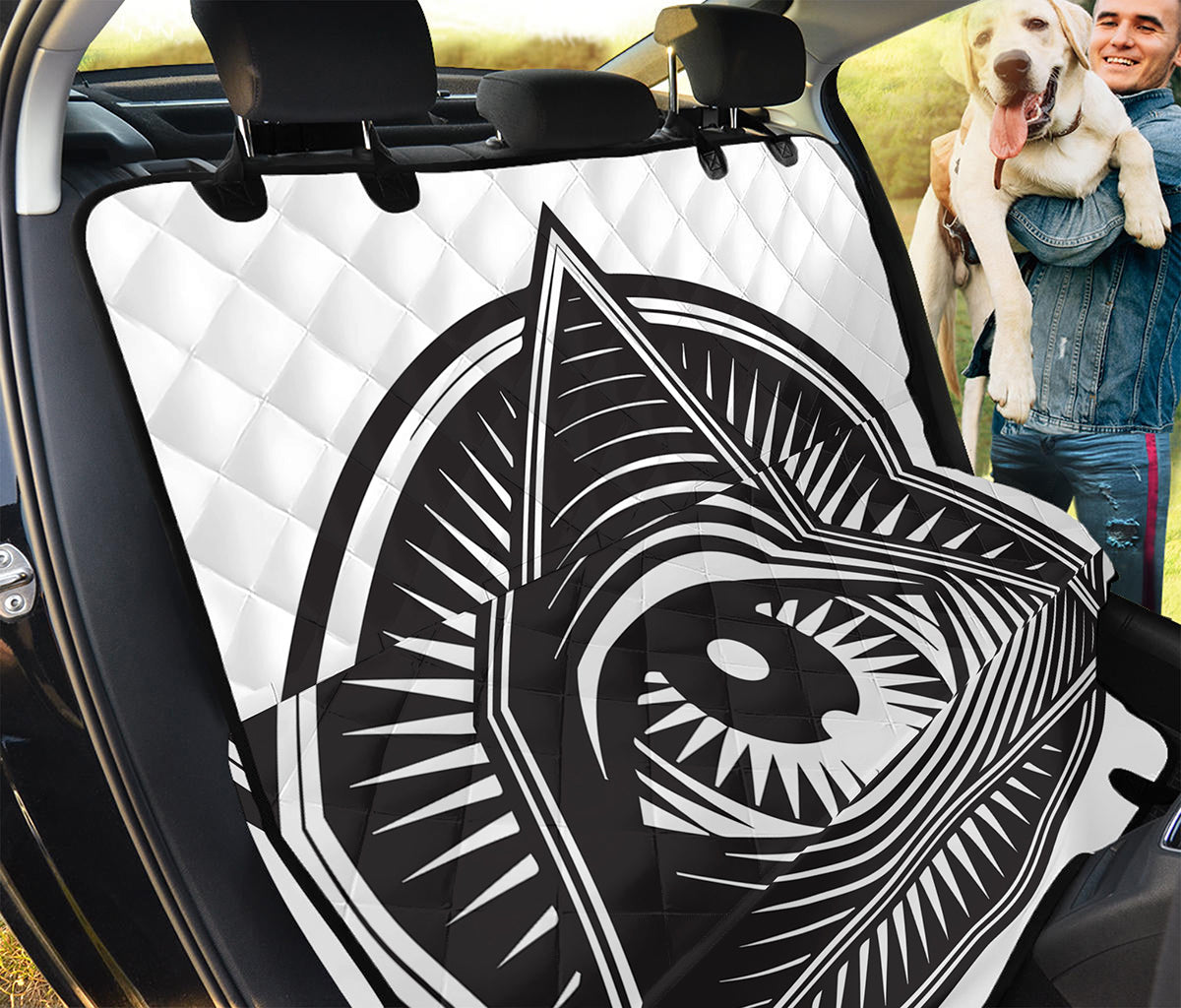Illuminati Symbol Print Pet Car Back Seat Cover