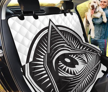 Illuminati Symbol Print Pet Car Back Seat Cover