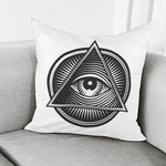Illuminati Symbol Print Pillow Cover