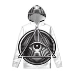 Illuminati Symbol Print Pullover Hoodie