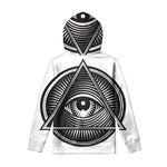 Illuminati Symbol Print Pullover Hoodie