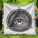 Illuminati Symbol Print Quilt