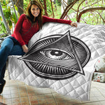 Illuminati Symbol Print Quilt